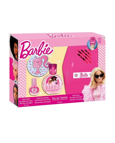 Barbie Estojo 4 pç Cartoon | Perfume & Manicure