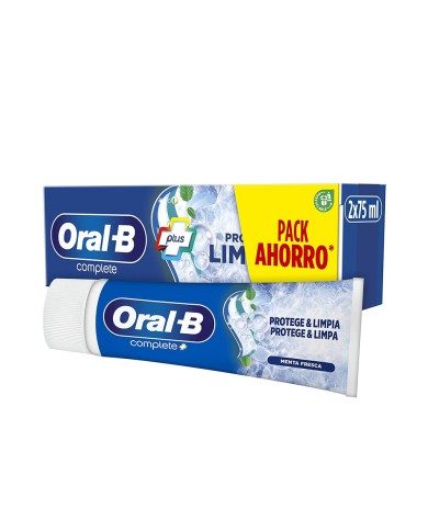 Oral-B Complete Plus Dentífrico Protege & Limpa 2x75ml