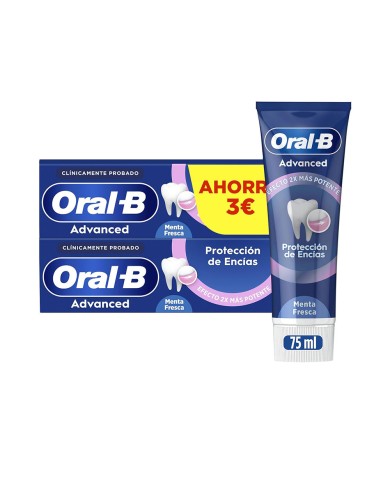 Oral-B Proteção Gengivas Pasta Dentífrica 2x75ml
