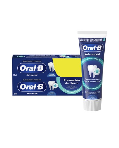 Oral-B Prevenção Tártaro Pasta Dentífrica 2x75ml