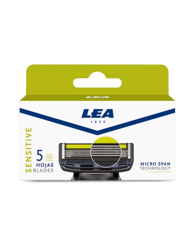 LEA Sensitive 5 Lâminas Recarga 4un | Éclatant