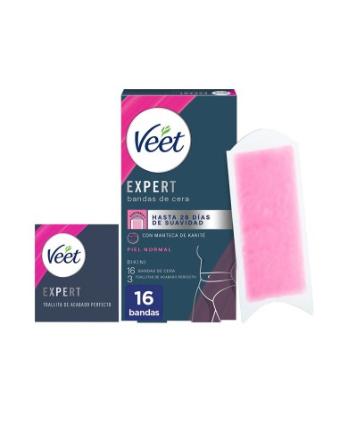 Veet Expert Bikini Bandas de Cera 16un | Eclatant