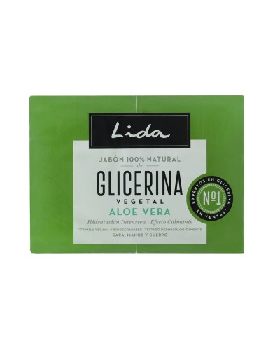 LIDA Sabonete Natural Glicerina & Aloe Vera 2x125g