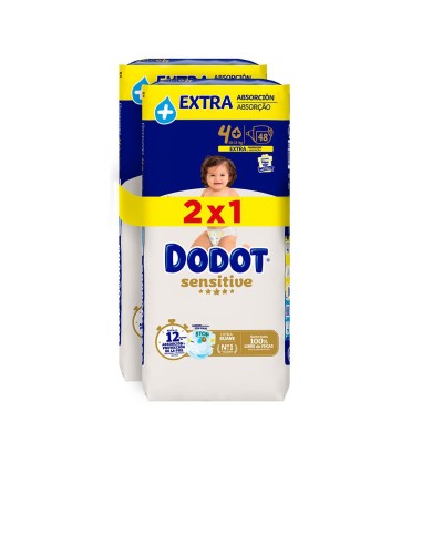 Dodot Sensitive Extra T4 10-15kg 96 un | Éclatant
