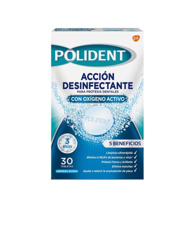 Polident Pastilhas Limpiadoras Próteses 30un | Éclatant