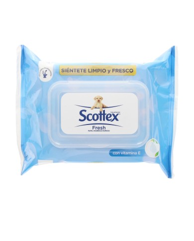 SCOTTEX Papel Higiénico Húmido Original 74 un