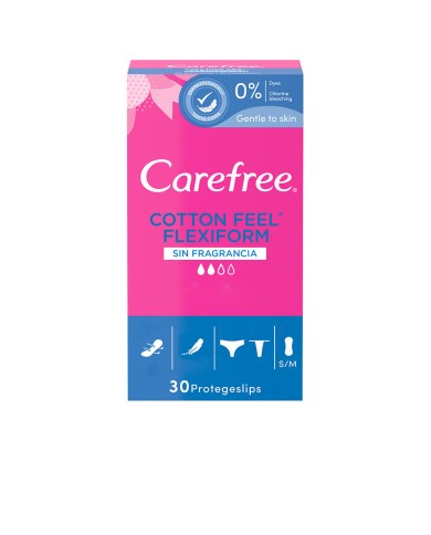 Carefree Flexiform Protetor Respirável Sem Fragrância 30u