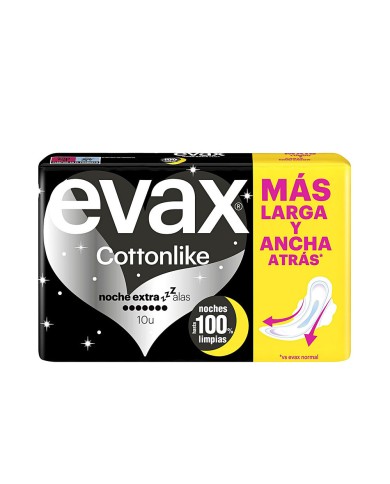 EVAX Cottonlike Noite com Abas 10un | Éclatant