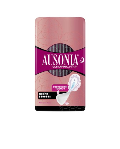 Ausonia Ultrafina Plus Pensos Nocturnos com Abas 10un