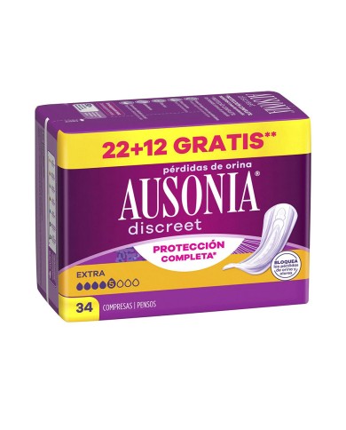 Ausonia Discreet Pensos Incontinência Extra 34un