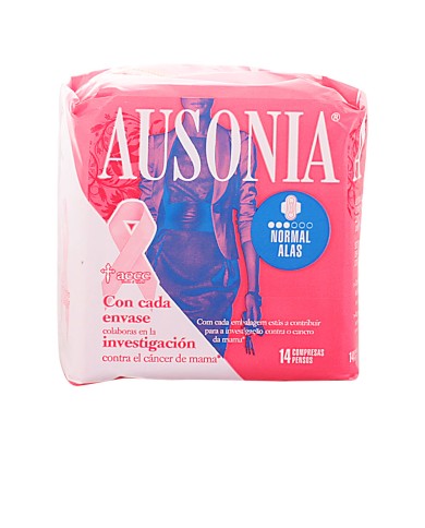 Ausonia Pensos Higiénicos com Abas Normal 14un