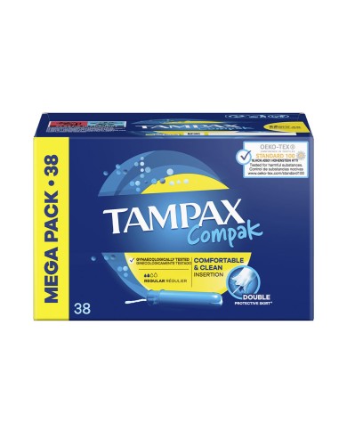 TAMPAX COMPAK Tampão Regular 38u | Éclatant