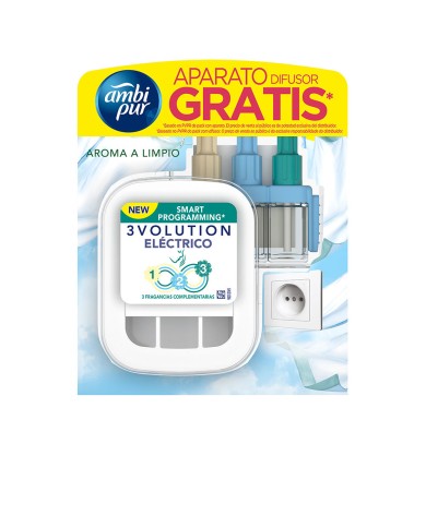 Ambi Pur 3Volution Ambientador + Recarga Limpo 20ml