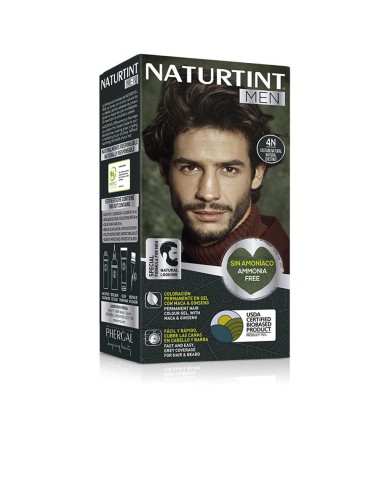 NATURTINT MEN #4N Castanho Natural | Sem Amoníaco