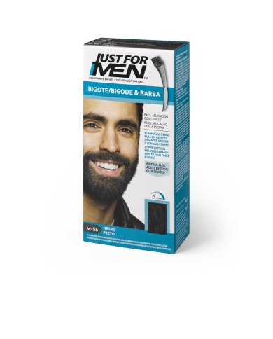 Just for Men Gel Colorante Barba Preto 15ml | Éclatant