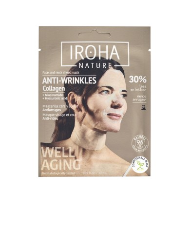 Máscara Rosto & Pescoço Colagénio IROHA | Antiage