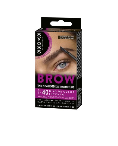 SYOSS Brow Tint Permanente Sobrancelhas Castanho Escuro
