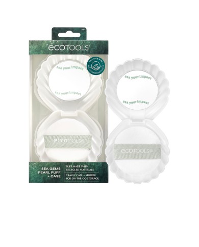 EcoTools Sea Gems Pearl Puff com Estojo e Espelho