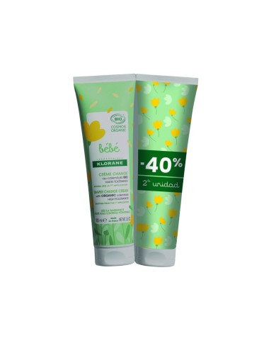 KLORANE BÉBÉ BIO Creme de Fraldas 2x100ml | Éclatant