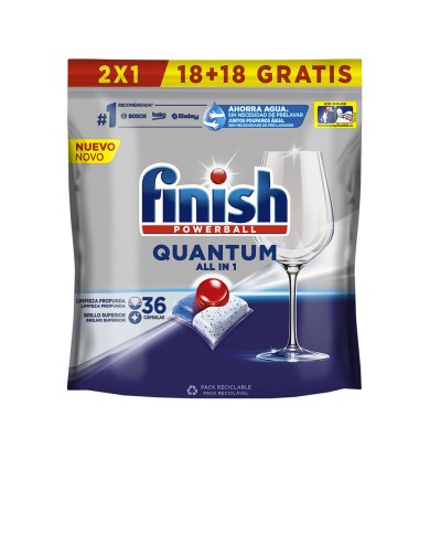 FINISH Quantum 36 Pastilhas Máquina Lavar Louça