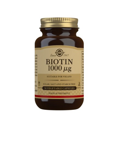 Solgar Biotina 1000 µg 50 Comprimidos | Éclatant