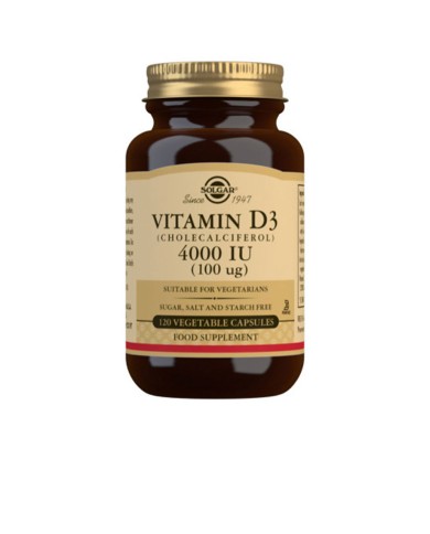 Solgar Vitamina D3 4000 UI 120 Cápsulas | Éclatant