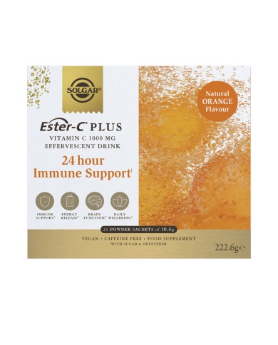 Solgar Ester-C Plus Vitamina C Pó Efervescente 21 Un