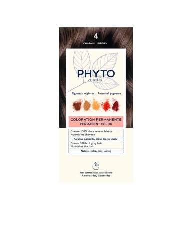 PHYTO PHYTOCOLOR #4 Castanho | Cor Natural e Luminosa