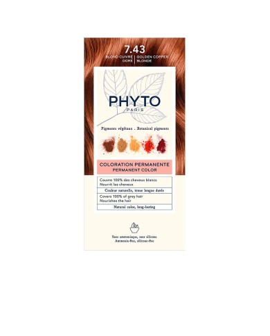 PHYTO PHYTOCOLOR #7.43 Louro Dourado Acobreado | Éclatant