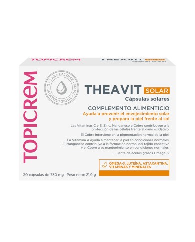 AH THEAVIT Solar 30 Cápsulas TOPICREM | Éclatant