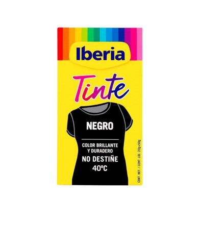 IBERIA Tinte Roupa Preto 40º 70g | Cor Duradoura