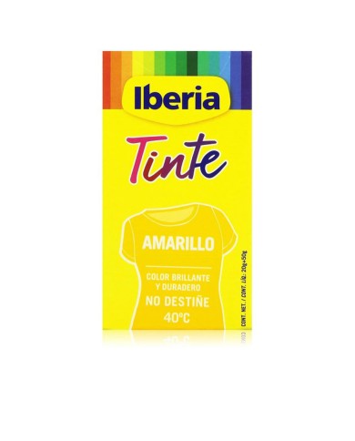 IBERIA Tinte Roupa Amarelo 40º 70gr | Cor Vibrante