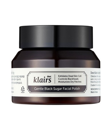 KLAIRS Gentle Black Esfoliante Facial de Açúcar Preto