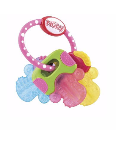 Nûby ICYBITE Mordedor Chaves Rosa 3m+ | Éclatant