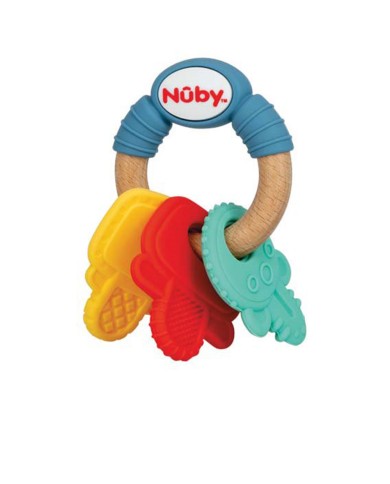 Mordedor Chaves Madeira e Silicone 3m+ | NÛBY