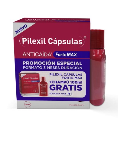 Pilexil Forte Max Cápsulas + Champô Antiqueda | PILEXIL