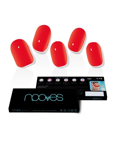 Lâminas de Unhas Gel Crimson Red Premium | NOOVES