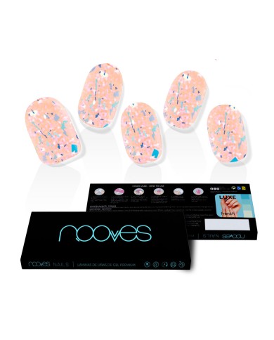 Lâminas de Unhas Gel Peach Galettes Metallic | NOOVES