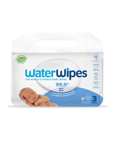 WaterWipes Toalhitas Baby 99,9% Água Bio 180 un