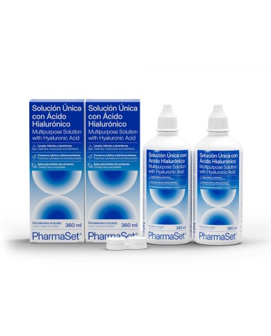 PHARMASET Solução Única Ácido Hialurónico 2x360ml