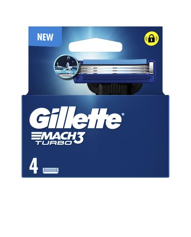 Gillette Mach3 Turbo: Carregador + 4 Recargas