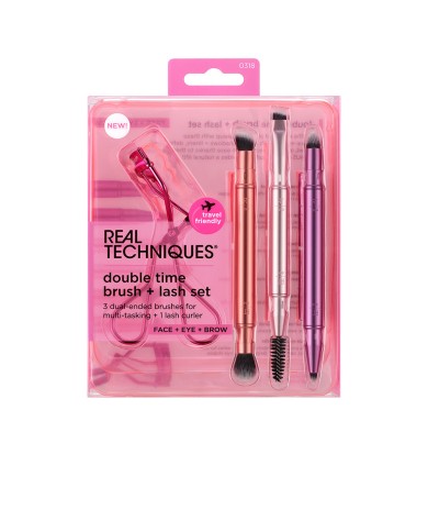 Real Techniques Double Time Brush + Rizador | Éclatant