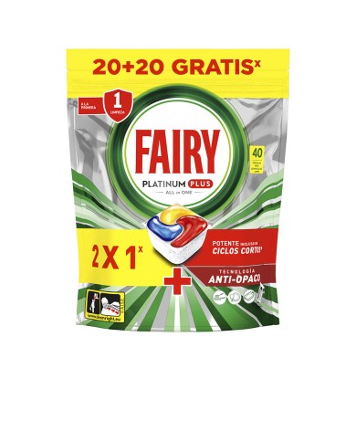 Fairy Platinum Plus 40 Cápsulas | Detergente Loiça